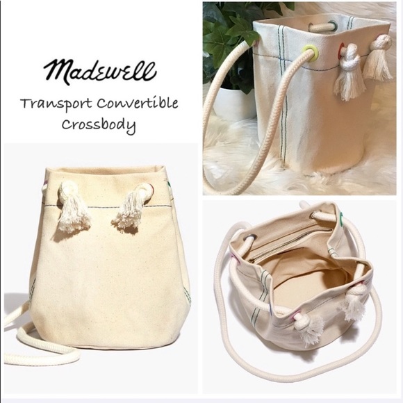 Madewell Handbags - Madewell Canvas Transport Convertible Crossbody Bag • NWT!